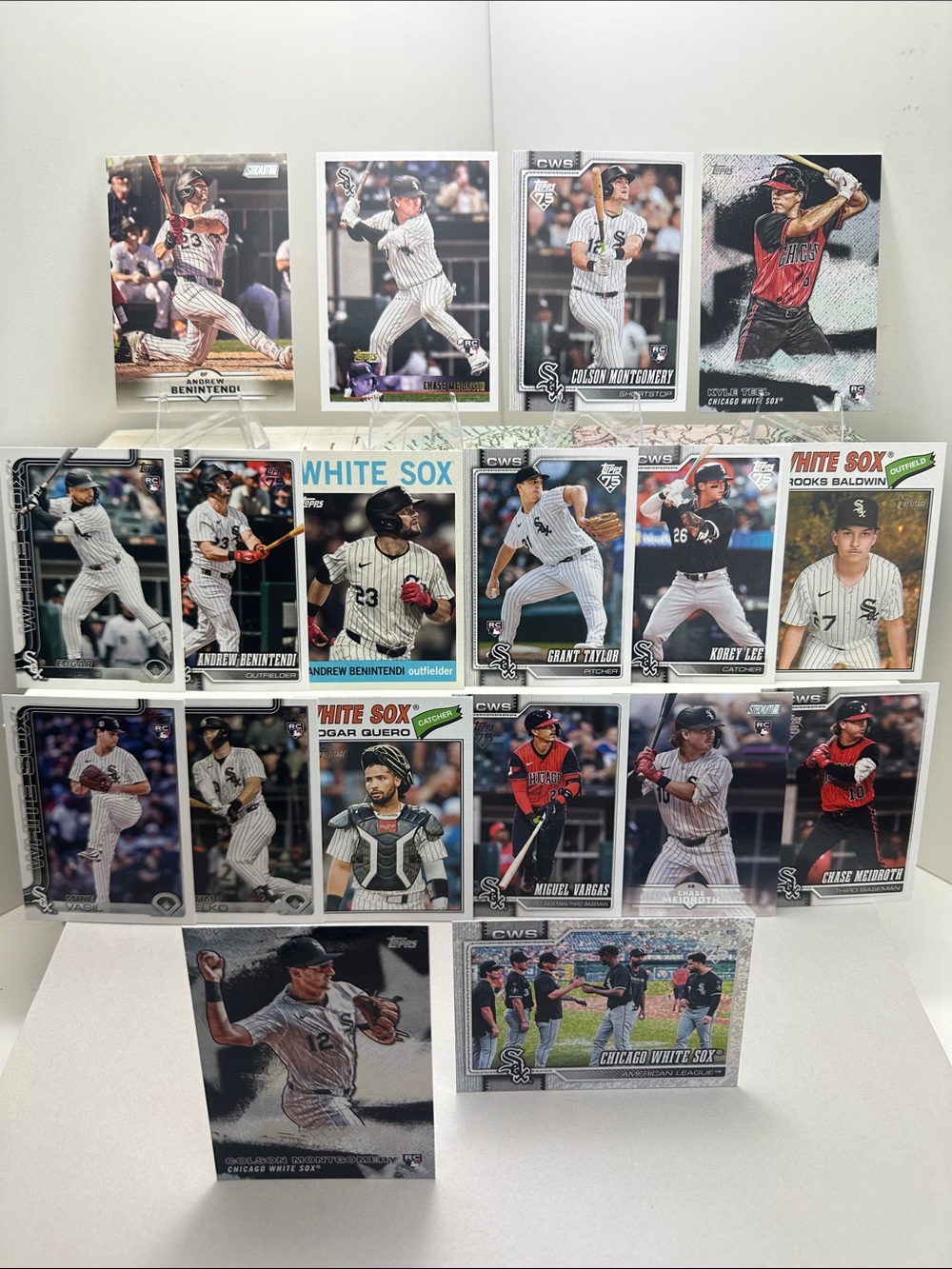 White Sox Rookies of Colston Montgomery/Kyle Teel/Meidroth/Quero Loy of 18